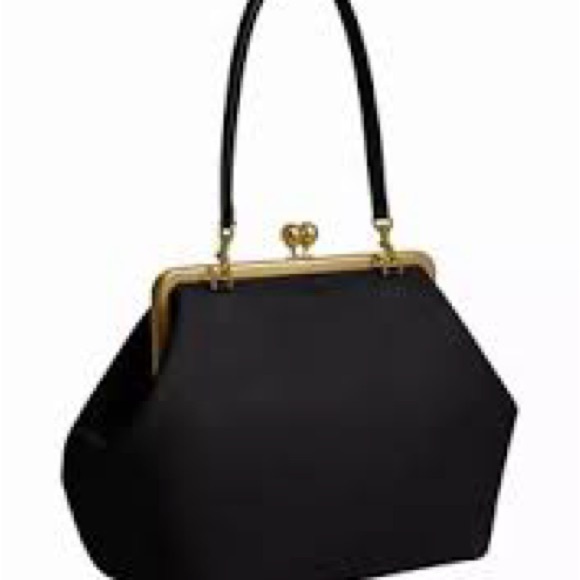 Coach Black Shoulder Bag with Gold Accents - Picture 3 of 3